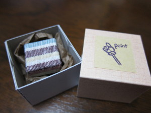 消しゴムはんこ　「point」