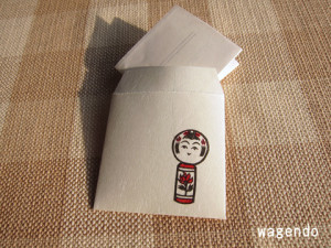 ぽち袋　こけし